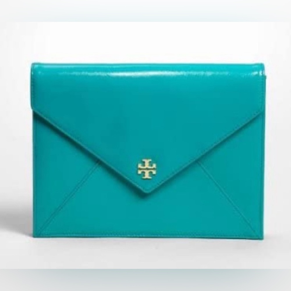 Tory Butch Robison Leather Envelope Clutch